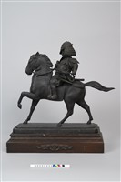 日本將軍著盔騎馬銅像藏品圖，第2張